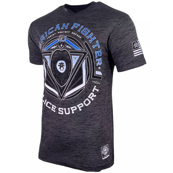 AMERICAN FIGHTER Men's T-Shirt S/S STATE LINE TEE - Picture 12 of 12